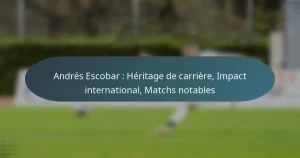 Andrés Escobar : Héritage de carrière, Impact international, Matchs notables