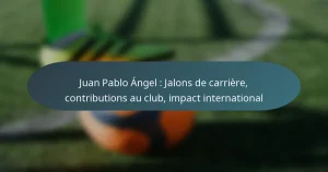 Juan Pablo Ángel : Jalons de carrière, contributions au club, impact international
